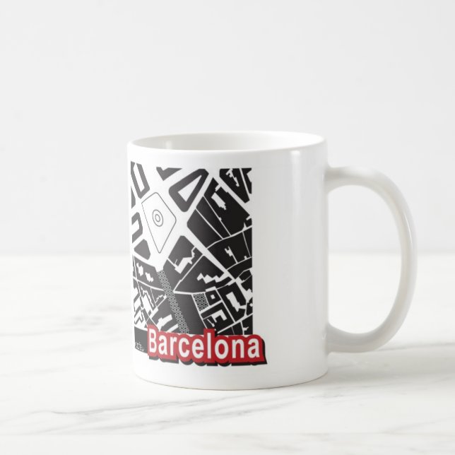 Barcelona map Mug (Right)