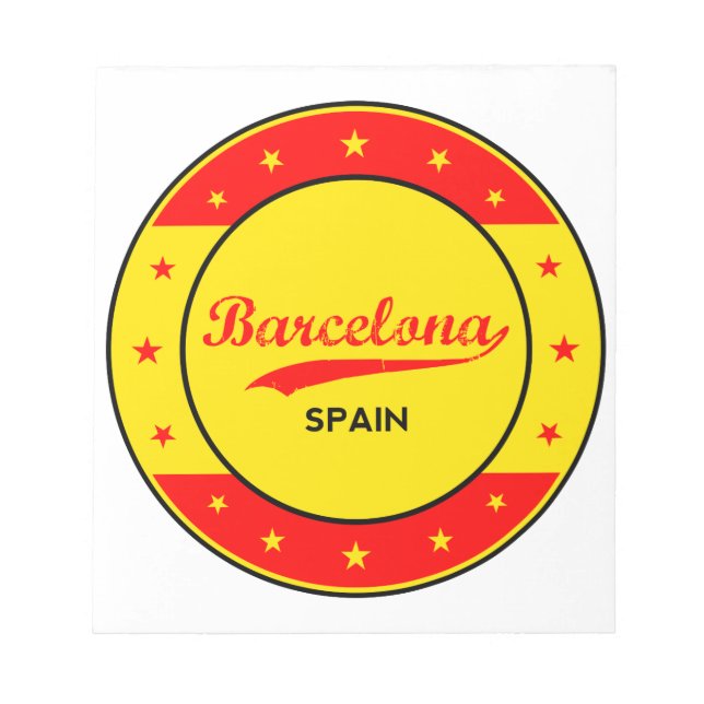 Barcelona Notepad (Front)