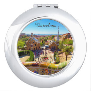 Barcelona, Park Guell Compact Mirror