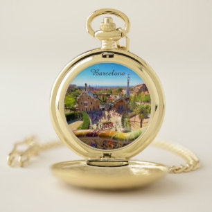 Barcelona, Park Guell Pocket Watch