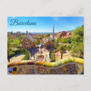 Barcelona Park Guell Postcard