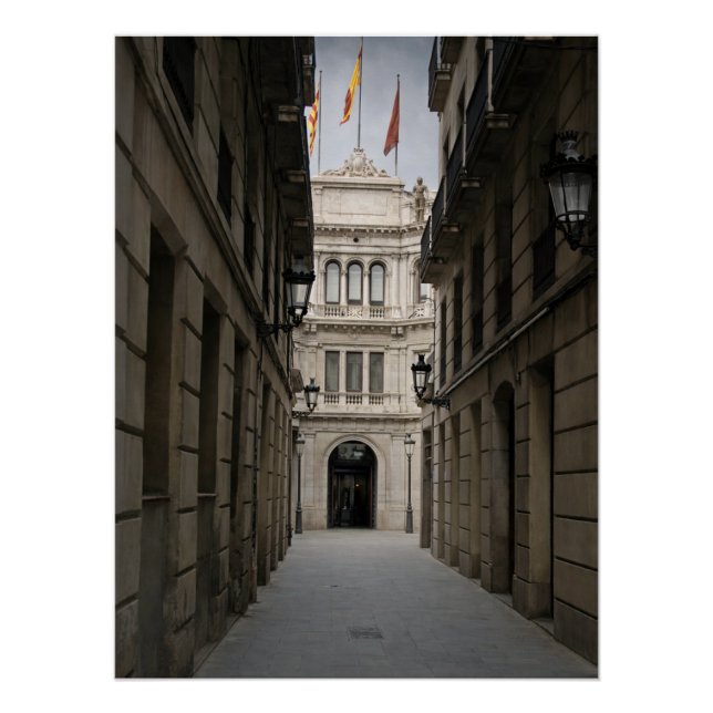 Barcelona Passage — Minimal Light Poster (Front)