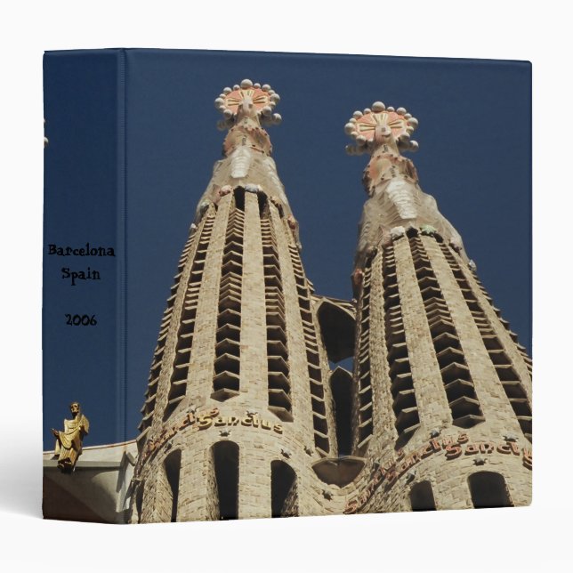 Barcelona Photo Album Scrapbook Binder (Front/Spine)