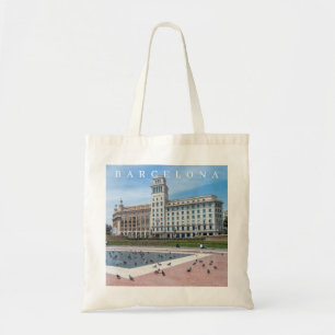 Barcelona Plaza de Catalunya view tote bag