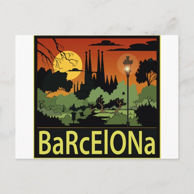 Barcelona Postcard (Front)