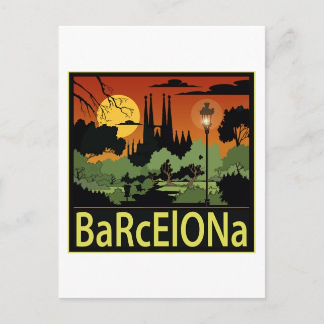 Barcelona Postcard (Front)