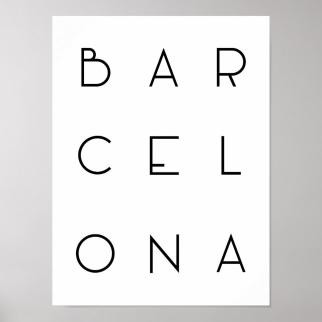 Barcelona Poster (Front)