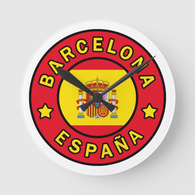 Barcelona Round Clock (Front)
