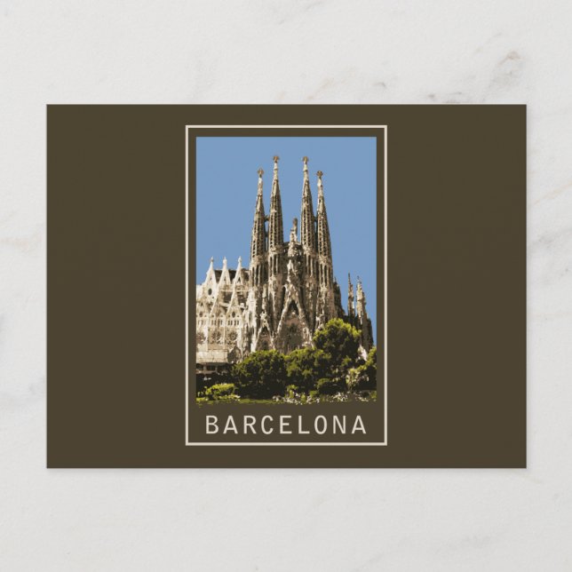 Barcelona Sagrada Familia Postcard (Front)