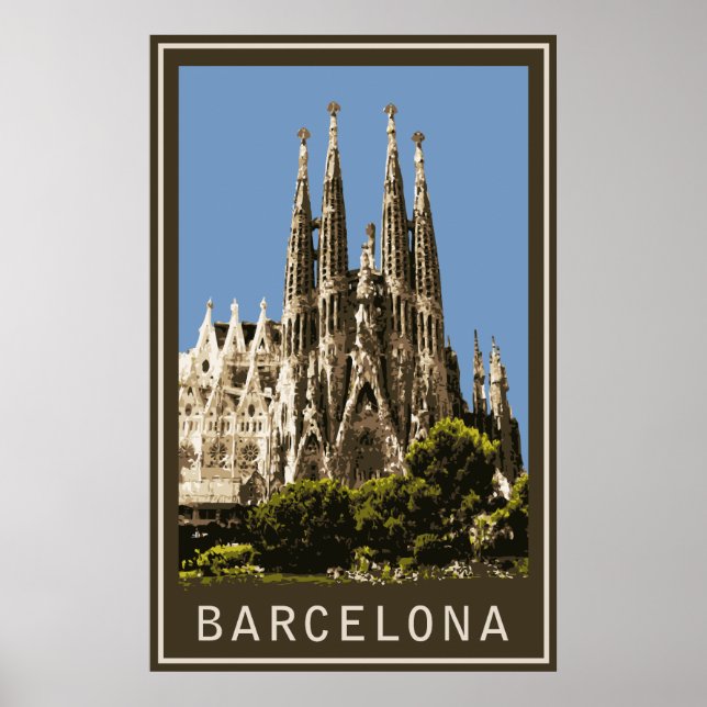 Barcelona Sagrada Familia Poster (Front)