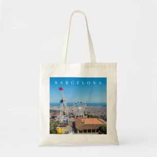 Barcelona seen from Tibidabo tote bag