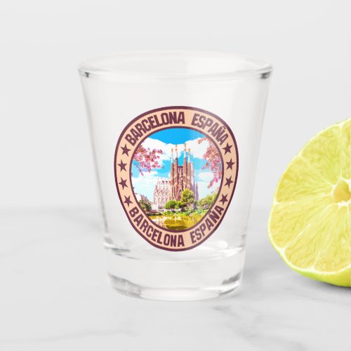 Barcelona                                          shot glass