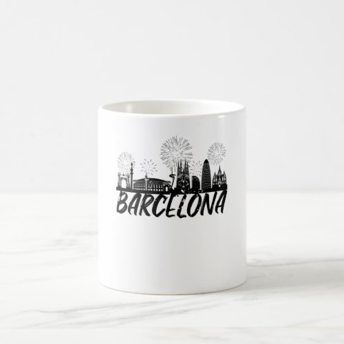 Barcelona Skyline Sagrada Familia Coffee Mug