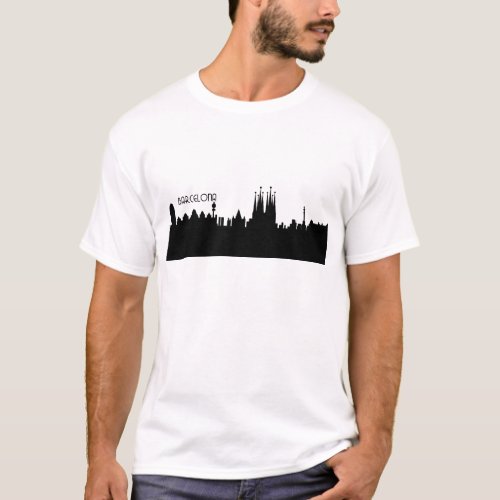 barcelona skyline T_Shirt