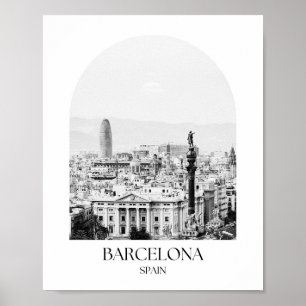 Barcelona Spain Arch Photo Print