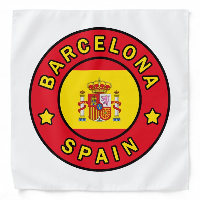 Barcelona Spain Bandana (Front)