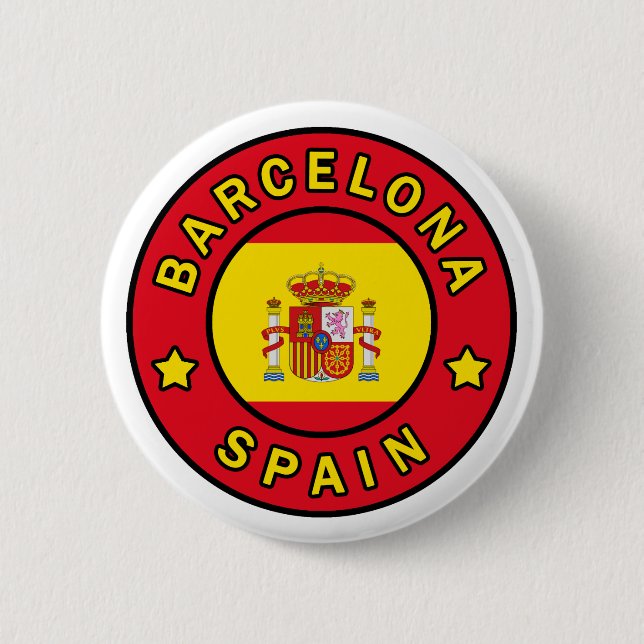 Barcelona Spain Button (Front)