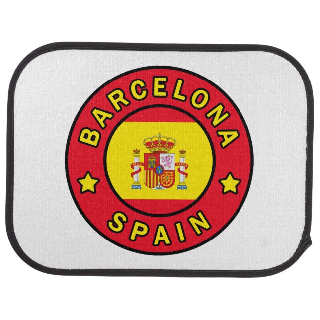 Barcelona Spain Car Floor Mat (Rear)