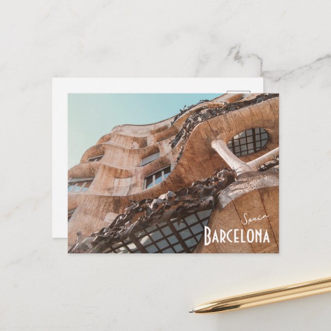 Barcelona, Spain - Casa Batllo by Gaudi Postcard (Front/Back In Situ)