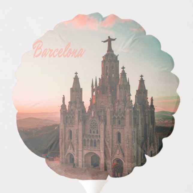 Barcelona Spain Church Balloon (Back)