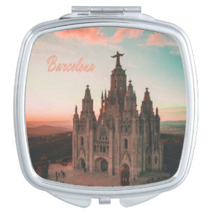 Barcelona Spain Church Compact Mirror