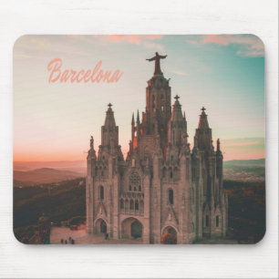 Barcelona Spain Church Mouse Pad
