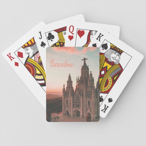 Barcelona Spain Church Playing Cards