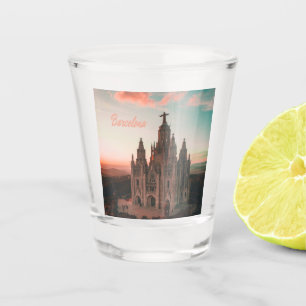 Barcelona Spain Church Shot Glass
