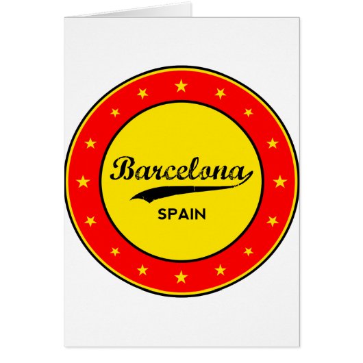 Barcelona, Spain, circle Cards (Front)