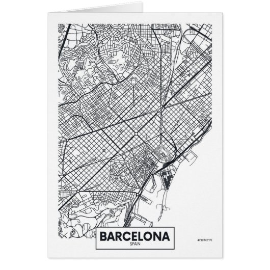 Barcelona, Spain | City Map Cards (Front)
