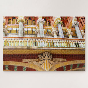 Barcelona Spain Colorful Architecture Photo Jigsaw Puzzle