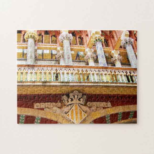 Barcelona Spain Colorful Architecture Photo Jigsaw Puzzle (Horizontal)