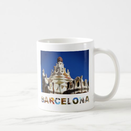 Barcelona Spain Gaudi Park Guell Photo Coffee Mug