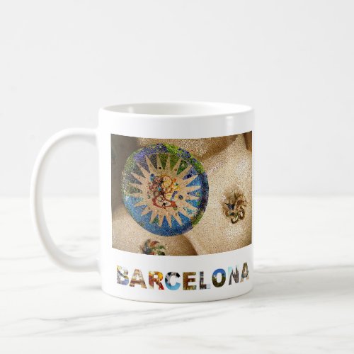 Barcelona Spain Gaudi Park Guell Photo Coffee Mug