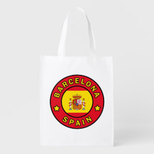 Barcelona Spain Grocery Bag
