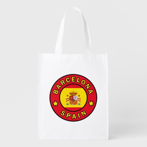 Barcelona Spain Grocery Bag