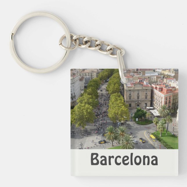 Barcelona, Spain Keychain (Front)