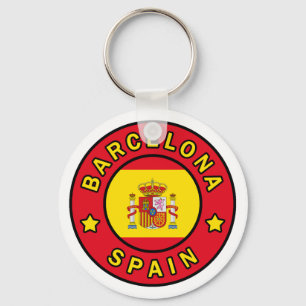 Barcelona Spain Keychain