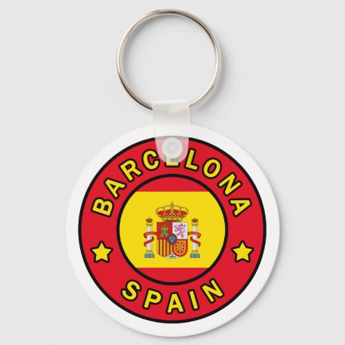 Barcelona Spain Keychain