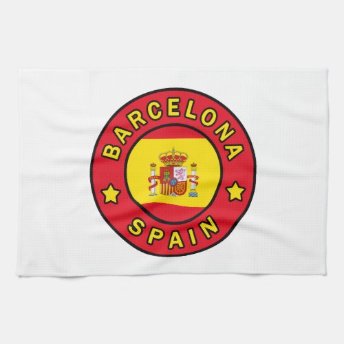 Barcelona Spain Kitchen Towel