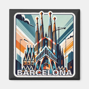 Barcelona Spain La Sagrada Familia Magnet