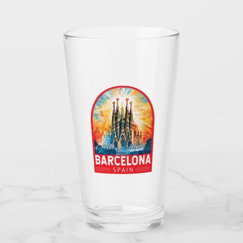 Barcelona Spain La Sagrada Familia Travel Art Glass