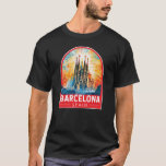 Barcelona Spain La Sagrada Familia Travel Art T-Shirt