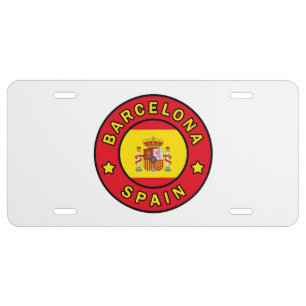 Barcelona Spain License Plate