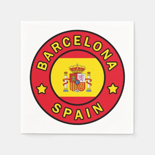 Barcelona Spain Napkins