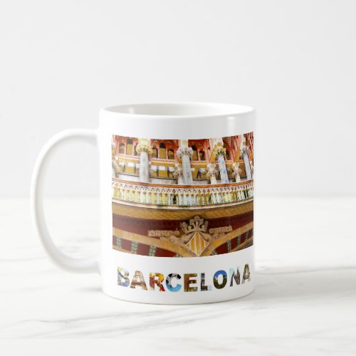 Barcelona Spain Palau de la Musica Catalana Photo Coffee Mug