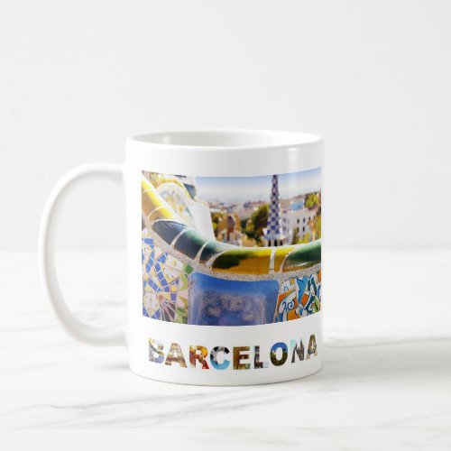 Barcelona Spain Parc Guell Travel Photo Coffee Mug