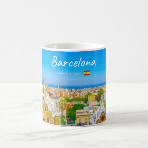 Barcelona, Spain - Park Guell Gaudi Mosaic Coffee Mug