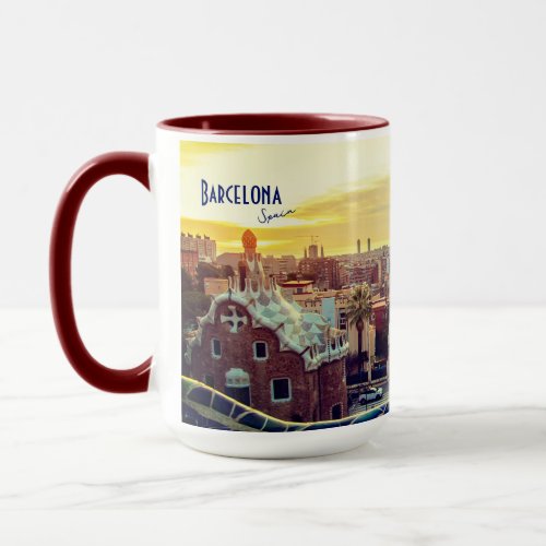 Barcelona Spain _ Park Guell Mug