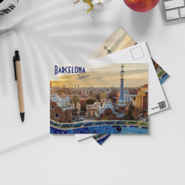 Barcelona, Spain - Park Guell Postcard